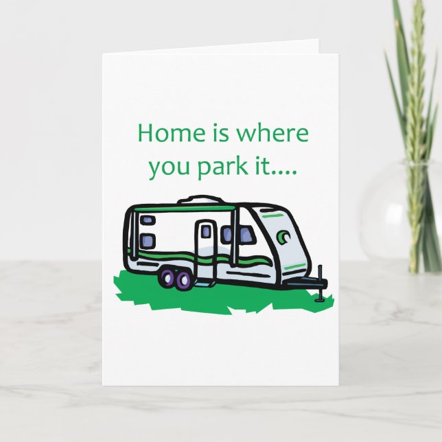 Zuhause ist, wo Sie es parken Karte (Vorderseite)