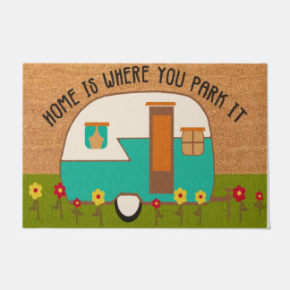 Zuhause ist, wo Sie es parken Mat, Personalisiert Fußmatte