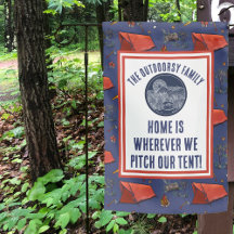 Zuhause ist, wo wir unseren Zelt-Camping-Campingpl