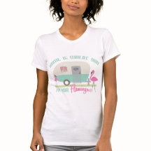 Zuhause ist, wohin Sie Ihren Flamingo-Retro