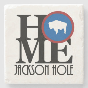 ZUHAUSE Jackson Hole Steinuntersetzer
