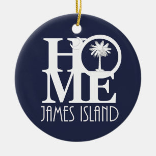 ZUHAUSE James-Insel Keramik Ornament
