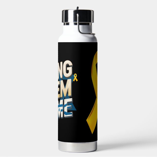 Zuhause jetzt bringen - Verbündet euch für Jugendh Trinkflasche (Links)