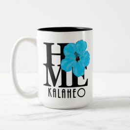 ZUHAUSE Kalaheo Blue Hibiskus `15oz Zweifarbige Tasse