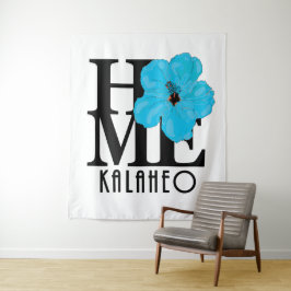 ZUHAUSE Kalaheo Blue Hibiskus Wandteppich
