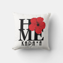 ZUHAUSE Kapa`a, Hawaii Roter Hibiskus Kissen