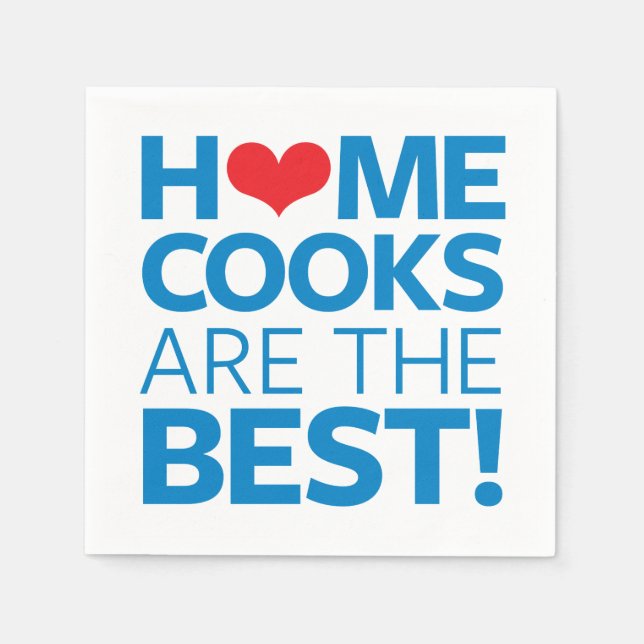 Zuhause-Köche sind die besten Serviette (Vorderseite)