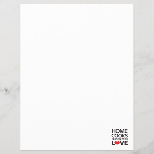 Zuhause kocht Jahreszeit mit Liebe Flyer (Vorne)