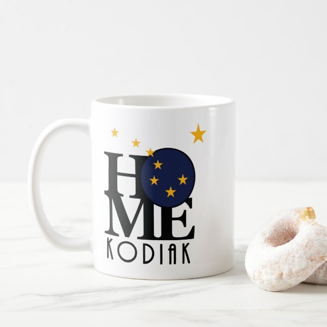ZUHAUSE Kodiak Alaska Kaffeetasse (Mit Donut)