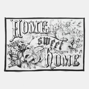 Zuhause-Küchentuch black_white des Zuhause süße Küchentuch