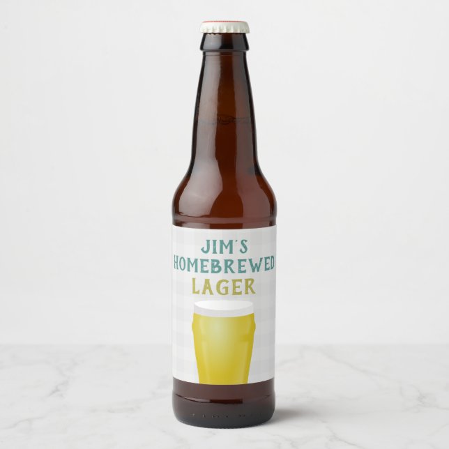 Zuhause-Lager Bierflaschenetikett (Vorderseite)