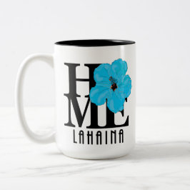 ZUHAUSE Lahaina Blue Hibiskus 15oz Zweifarbige Tasse