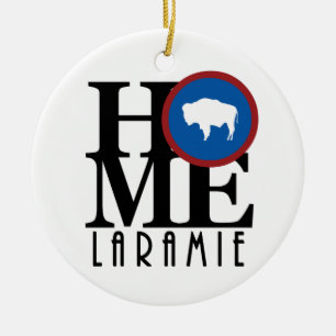 ZUHAUSE Laramie Wyoming Keramik Ornament