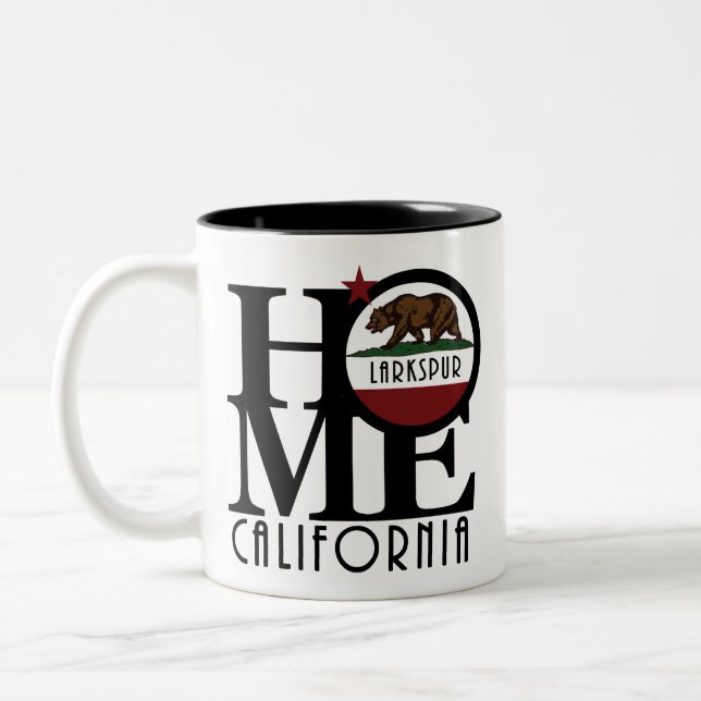 ZUHAUSE Larkspur California 11oz Keramik Zweifarbige Tasse (Links)