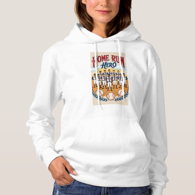 Zuhause Lauf Hero. Hoodie (Vorderseite)