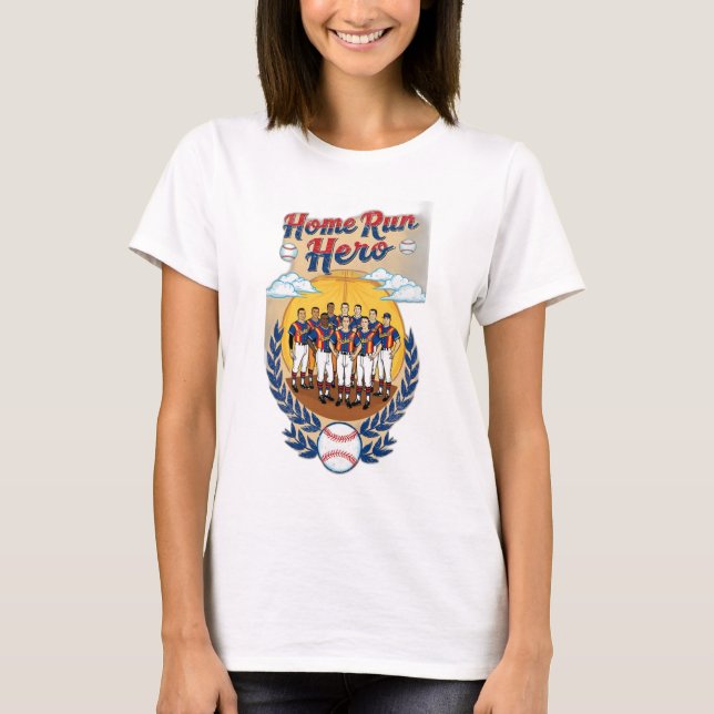 Zuhause Lauf Hero. T-Shirt (Vorderseite)