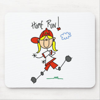 Zuhause-Lauf! Strichmännchen Mousepad
