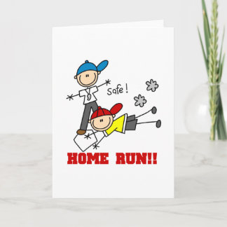 Zuhause-Laufbaseball Karte