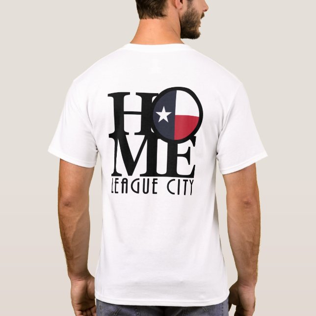 ZUHAUSE League City Texas T-Shirt (Rückseite)