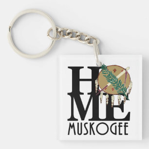 ZUHAUSE/LIEBE Muskogee Oklahoma Schlüsselanhänger