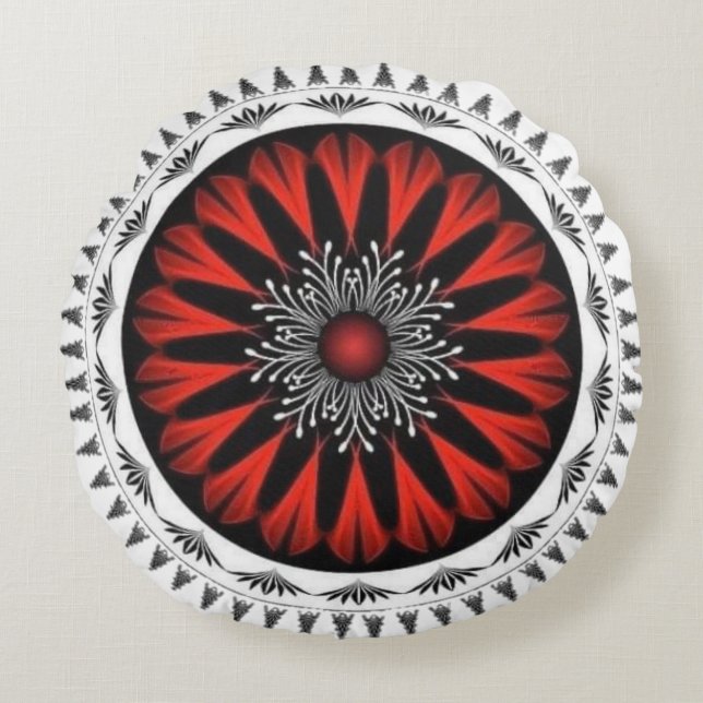 Zuhause Living Zuhause Décor Pillows & Poufs Thr Rundes Kissen (Vorderseite)