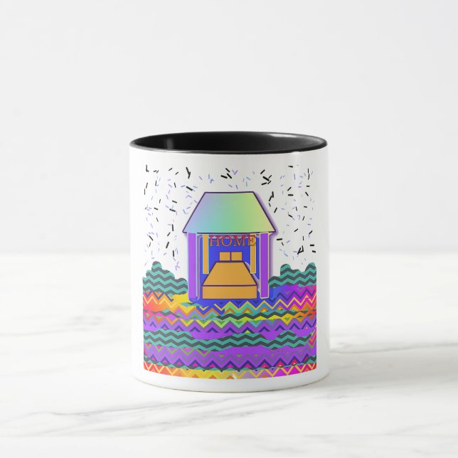 ZUHAUSE-Logo-Housewarming-Geschenkgetränk Tasse (Zentrum)
