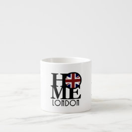 ZUHAUSE London (britische Flagge) Espressotasse