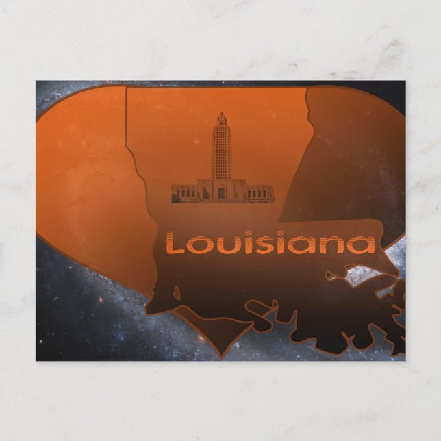 Zuhause Louisiana Postkarte (Vorderseite)