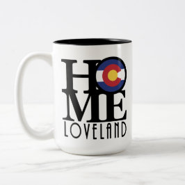 ZUHAUSE Loveland Colorado 15oz Zweifarbige Tasse