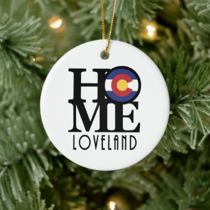 ZUHAUSE Loveland Colorado Keramik Ornament