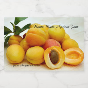 Zuhause Made Apricot Container-Etikett Lebensmitteletikett