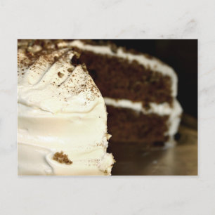 Zuhause made cake postkarte