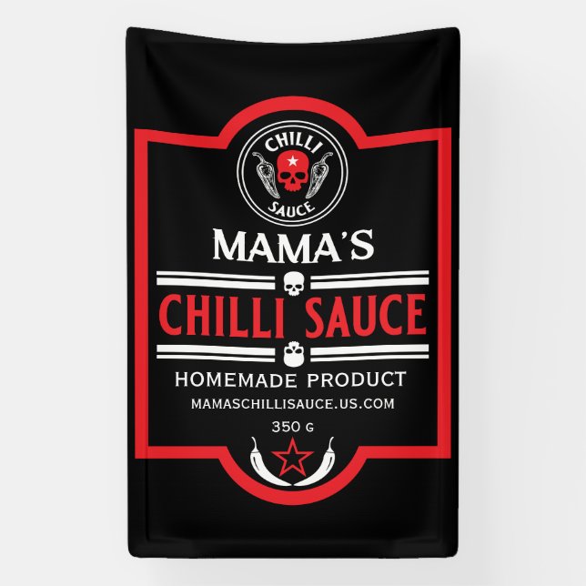 Zuhause Made Chili Sauce Banner (Vertikal)