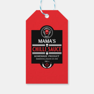 Zuhause Made Chili Sauce Geschenkanhänger