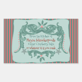 Zuhause Made Late Viktorianisch Christmas - Person Rechteckiger Aufkleber
