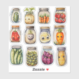 Zuhause Made Pected Vegetables Scrapbooking Niedli Aufkleber