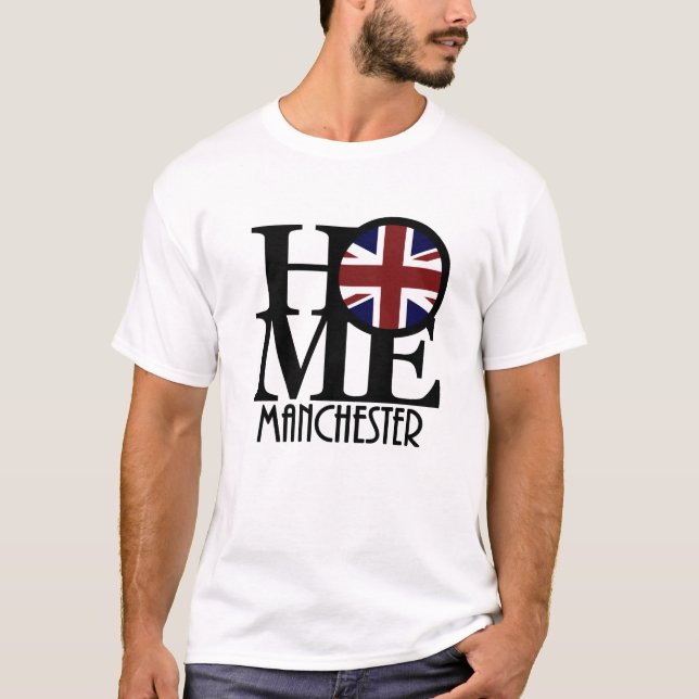 ZUHAUSE Manchester England T-Shirt (Vorderseite)