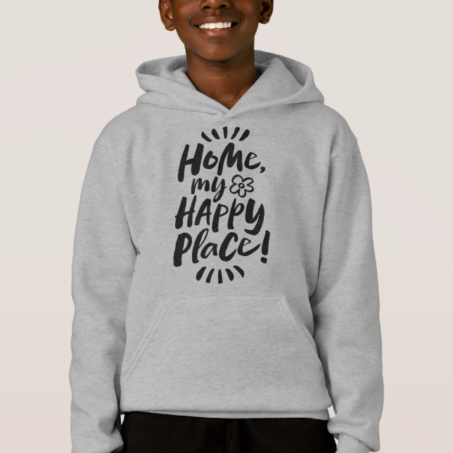ZUHAUSE mein glücklicher Ort! Gemütlicher, holländ Hoodie (Vorderseite)