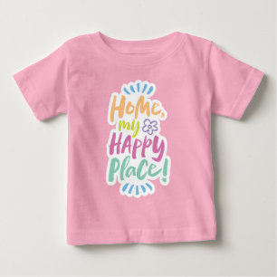 ZUHAUSE mein glücklicher Ort!  Zuhause bleiben - S Baby T-shirt