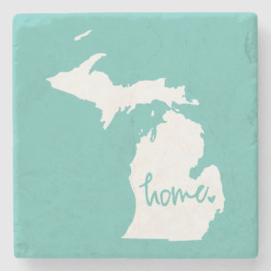 Zuhause-Michigan-Gewohnheits-Farbe Steinuntersetzer