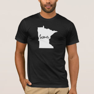 Zuhause-Minnesota-Gewohnheits-Farbe T-Shirt