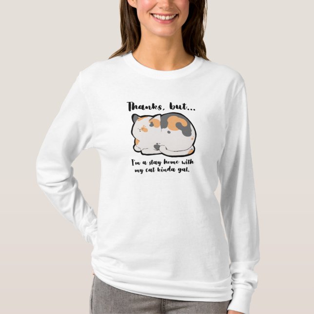 Zuhause mit Kinda Gal bleibe T-Shirt (Vorderseite)