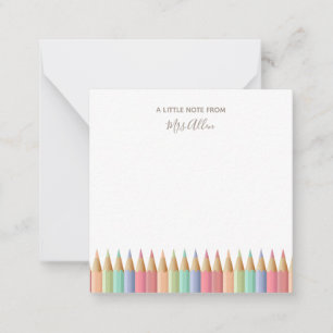 Zuhause-Mitteilungskarten des Lehrers Mitteilungskarte