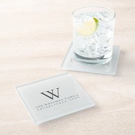 Zuhause Monogram Glasuntersetzer