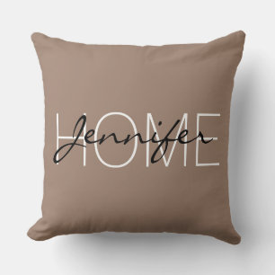 Zuhause-Monogramm Kissen
