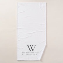 Zuhause Monogramm Weißkohle