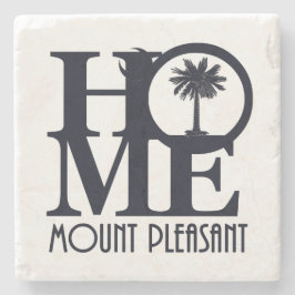 ZUHAUSE Mount Pleasant SC Steinuntersetzer