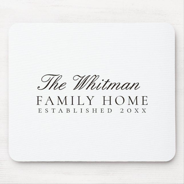 Zuhause Mousepad (Vorne)