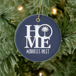ZUHAUSE Murrells Inlet South Carolina Keramik Ornament
