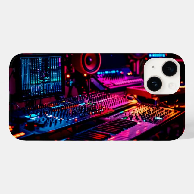 Zuhause Music Studio Case-Mate iPhone Hülle (Rückseite (Horizontal))